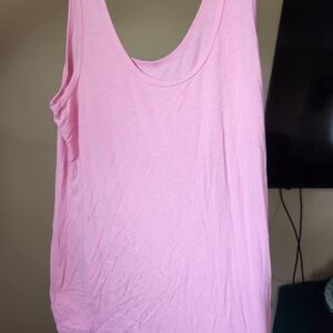 No Boundaries Pink Oversized Tank Top